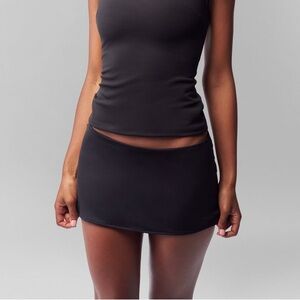Danielle Guizio Micro-Mini Stretch Skirt Black NWT Size XS